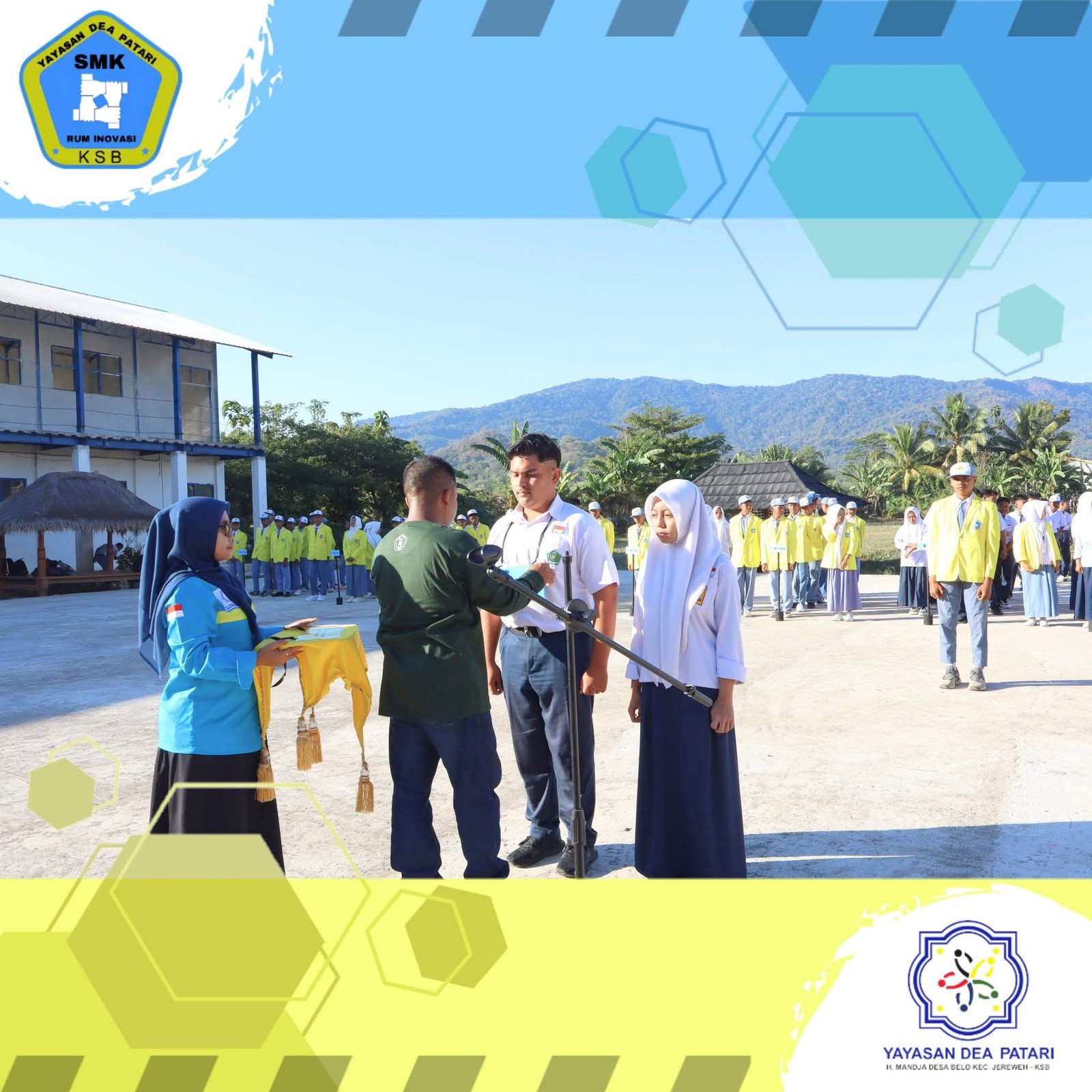 Hari Pertama MPLS SMK RUM INOVASI Resmi Dibuka, Kepala Sekolah Sambut Peserta Didik dan Lepas Atlet Porprov XII NTB 2026